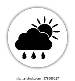 weather icon -  black vector icon