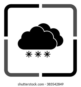 weather icon  - black vector icon