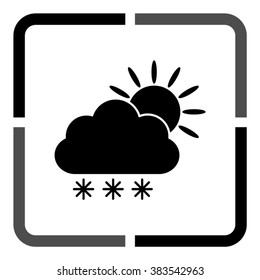 weather icon  - black vector icon