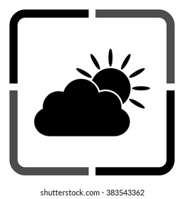 weather icon  - black vector icon