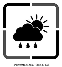 weather icon  - black vector icon