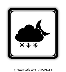 weather icon  - black vector icon