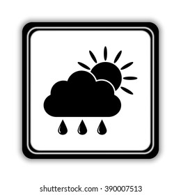weather icon  - black vector icon