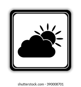 weather icon  - black vector icon