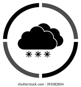 weather icon -  black vector icon