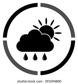 weather icon  - black vector icon