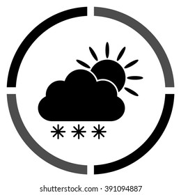 weather icon  - black vector icon