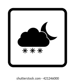 weather icon -  black vector icon