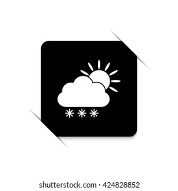 weather icon  - black vector icon