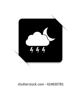 weather icon  - black vector icon