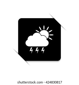 weather icon -  black vector icon
