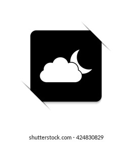 weather icon  - black vector icon