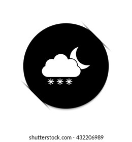 weather icon  - black vector icon