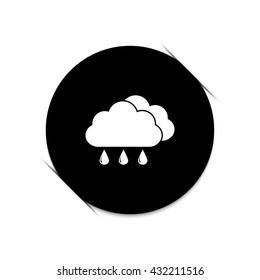 weather icon -  black vector icon