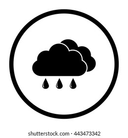 weather icon  - black vector icon