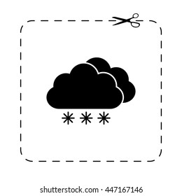 weather icon  - black vector icon