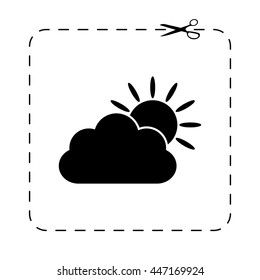 weather icon  - black vector icon