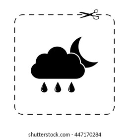 weather icon -  black vector icon