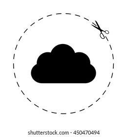 weather icon  - black vector icon