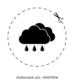 weather icon  - black vector icon