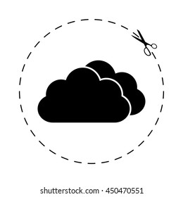 weather icon  - black vector icon