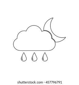 weather icon -  black vector icon