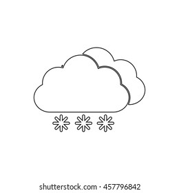weather icon  - black vector icon
