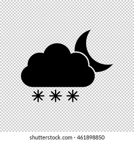 weather icon  - black vector icon