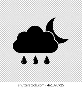weather icon  - black vector icon