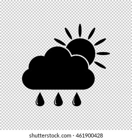 weather icon  - black vector icon