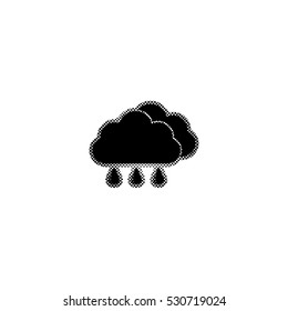 weather icon  - black vector icon