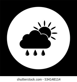 weather icon -  black vector icon