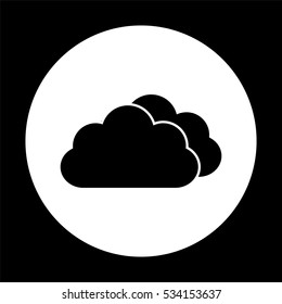 weather icon  - black vector icon