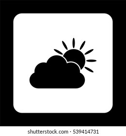 weather icon  - black vector icon