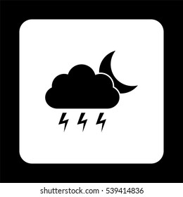 weather icon -  black vector icon
