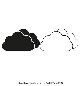 weather icon  - black vector icon