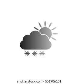 weather icon - black  vector icon