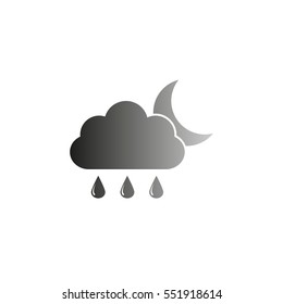 weather icon - black  vector icon