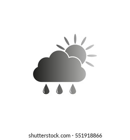 weather icon - black  vector icon