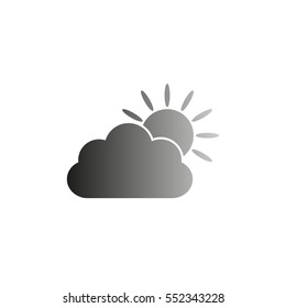 weather icon - black  vector icon