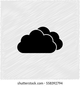 weather icon -  black vector icon