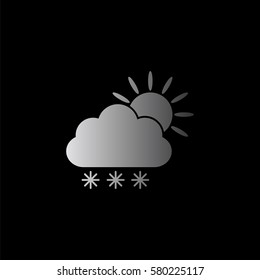 weather icon -  black vector icon