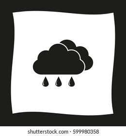 weather icon  - black vector icon