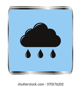 weather icon, black vector illustration