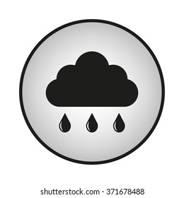 weather icon, black vector illustration