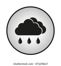 weather icon, black vector illustration