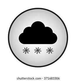 weather icon, black vector illustration