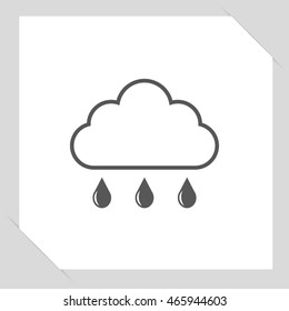weather icon, black vector illustration