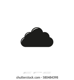 weather icon, black vector illustration