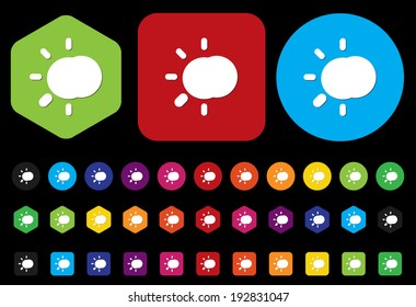 weather icon / button